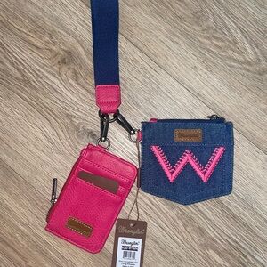 Wrangler wallet wristlet pink